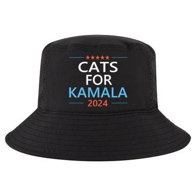 Cats For Kamala Harris 2024 Childless Cat Lady Jd Vance Cool Comfort Performance Bucket Hat