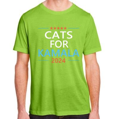 Cats For Kamala Harris 2024 Childless Cat Lady Jd Vance Adult ChromaSoft Performance T-Shirt