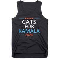 Cats For Kamala Harris 2024 Childless Cat Lady Jd Vance Tank Top