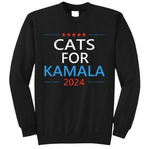 Cats For Kamala Harris 2024 Childless Cat Lady Jd Vance Sweatshirt