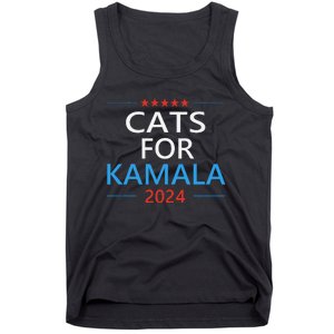 Cats For Kamala Harris 2024 Childless Cat Lady Jd Vance Tank Top