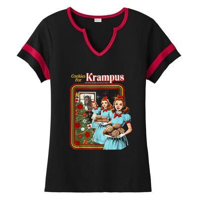 Cookie For Krampus Christmas Ladies Halftime Notch Neck Tee