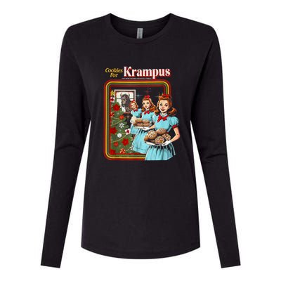 Cookie For Krampus Christmas Womens Cotton Relaxed Long Sleeve T-Shirt