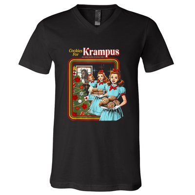 Cookie For Krampus Christmas V-Neck T-Shirt