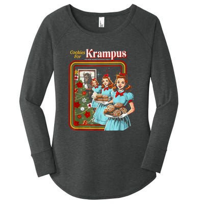 Cookie For Krampus Christmas Women's Perfect Tri Tunic Long Sleeve Shirt