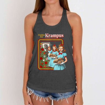 Cookie For Krampus Christmas Women's Knotted Racerback Tank