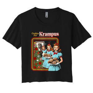 Cookie For Krampus Christmas Women's Crop Top Tee