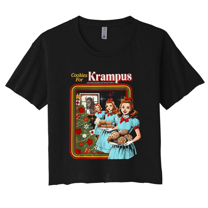 Cookie For Krampus Christmas Women's Crop Top Tee