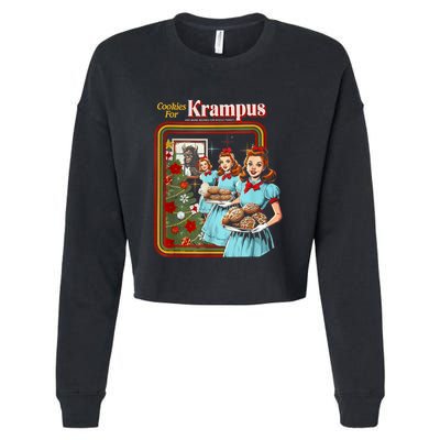 Cookie For Krampus Christmas Cropped Pullover Crew