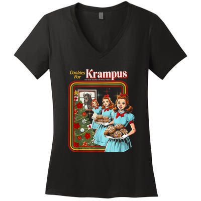 Cookie For Krampus Christmas Women's V-Neck T-Shirt