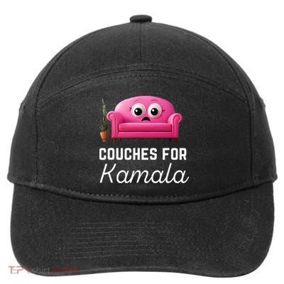 Couches For Kamala Jd Vance Couch Meme Funny Culture Liberal 7-Panel Snapback Hat
