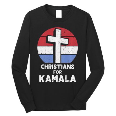 Christians For Kamala Harris Evangelical Voter Kamala 2024 Long Sleeve Shirt