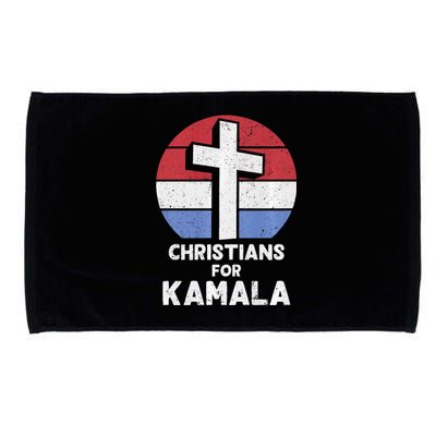 Christians For Kamala Harris Evangelical Voter Kamala 2024 Microfiber Hand Towel