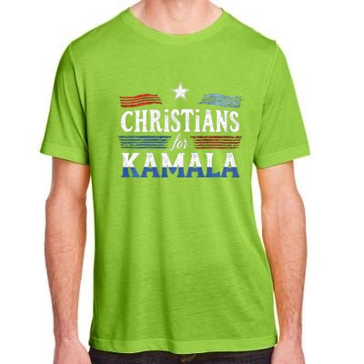 Christians For Kamala Patriotic American Harris Christians Adult ChromaSoft Performance T-Shirt