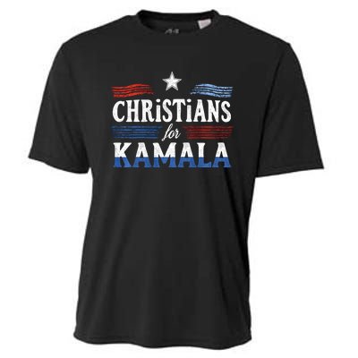 Christians For Kamala Patriotic American Harris Christians Cooling Performance Crew T-Shirt