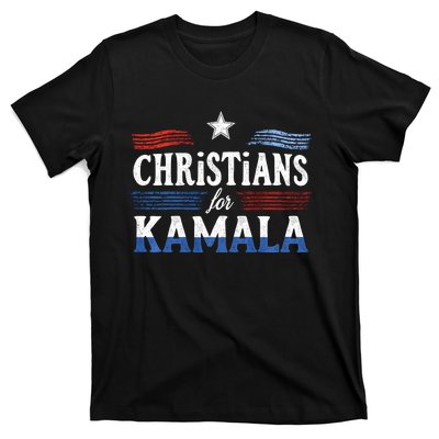 Christians For Kamala Patriotic American Harris Christians T-Shirt