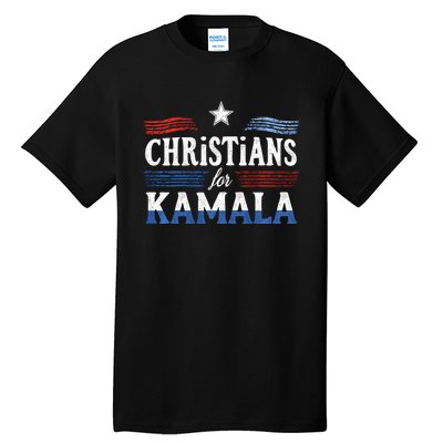 Christians For Kamala Patriotic American Harris Christians Tall T-Shirt