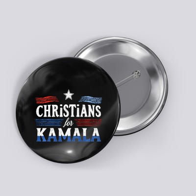Christians For Kamala Patriotic American Harris Christians Button