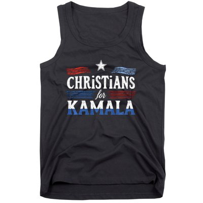 Christians For Kamala Patriotic American Harris Christians Tank Top