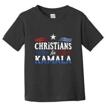 Christians For Kamala Patriotic American Harris Christians Toddler T-Shirt