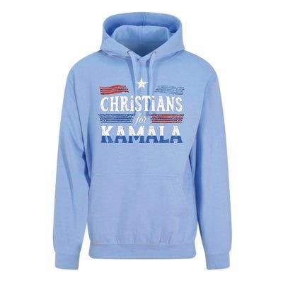 Christians For Kamala Patriotic American Harris Christians Unisex Surf Hoodie