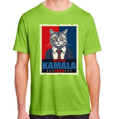 Cats For Kamala 2024 Cat Lady Kamala Cat Lovers Gift Adult ChromaSoft Performance T-Shirt