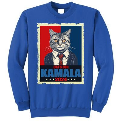 Cats For Kamala 2024 Cat Lady Kamala Cat Lovers Gift Sweatshirt