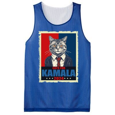 Cats For Kamala 2024 Cat Lady Kamala Cat Lovers Gift Mesh Reversible Basketball Jersey Tank