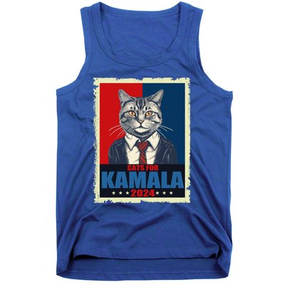 Cats For Kamala 2024 Cat Lady Kamala Cat Lovers Gift Tank Top