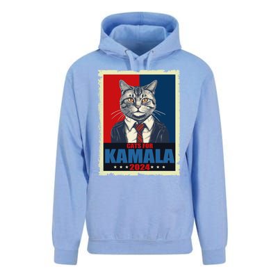 Cats For Kamala 2024 Cat Lady Kamala Cat Lovers Gift Unisex Surf Hoodie