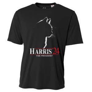 Cats For Kamala Harris 24 Cooling Performance Crew T-Shirt