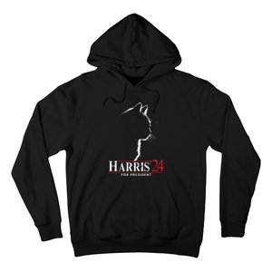 Cats For Kamala Harris 24 Hoodie