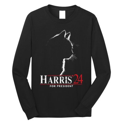 Cats For Kamala Harris 24 Long Sleeve Shirt