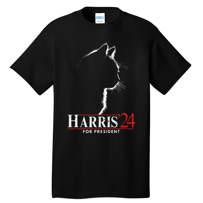 Cats For Kamala Harris 24 Tall T-Shirt