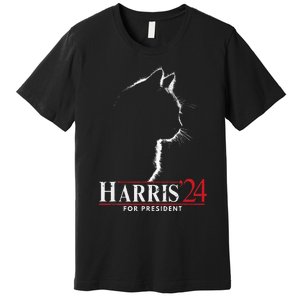 Cats For Kamala Harris 24 Premium T-Shirt