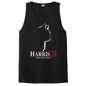 Cats For Kamala Harris 24 PosiCharge Competitor Tank