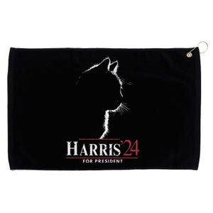 Cats For Kamala Harris 24 Grommeted Golf Towel