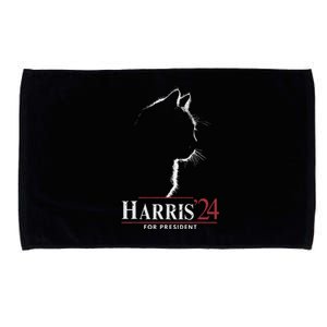 Cats For Kamala Harris 24 Microfiber Hand Towel