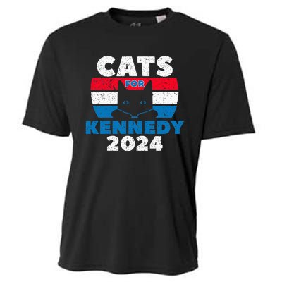 Cats For Kennedy 2024 Election Cooling Performance Crew T-Shirt