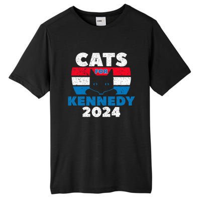 Cats For Kennedy 2024 Election Tall Fusion ChromaSoft Performance T-Shirt