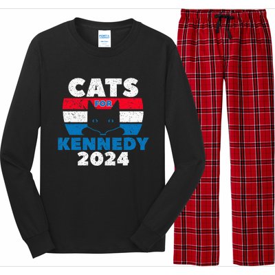 Cats For Kennedy 2024 Election Long Sleeve Pajama Set