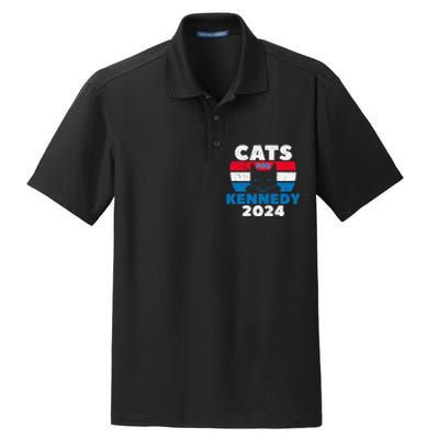 Cats For Kennedy 2024 Election Dry Zone Grid Polo