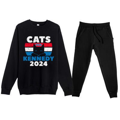 Cats For Kennedy 2024 Election Premium Crewneck Sweatsuit Set