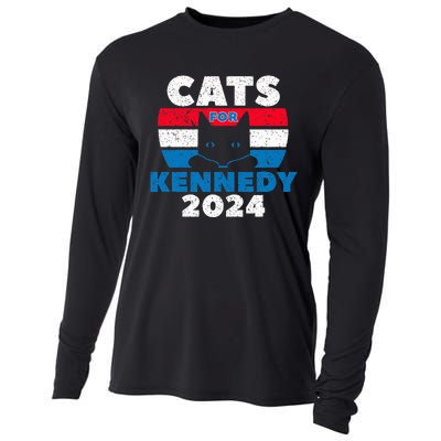 Cats For Kennedy 2024 Election Cooling Performance Long Sleeve Crew