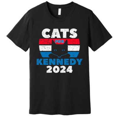 Cats For Kennedy 2024 Election Premium T-Shirt