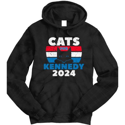 Cats For Kennedy 2024 Election Tie Dye Hoodie