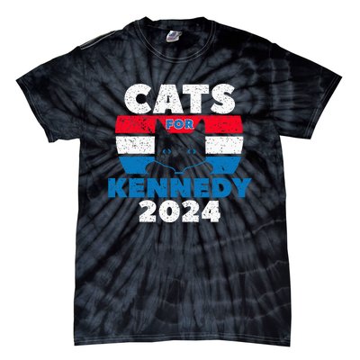 Cats For Kennedy 2024 Election Tie-Dye T-Shirt