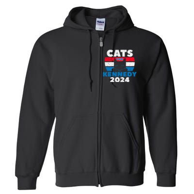 Cats For Kennedy 2024 Election Full Zip Hoodie