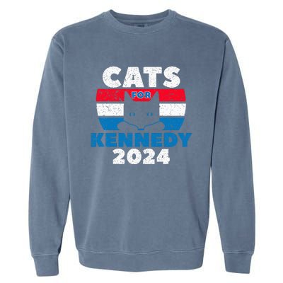 Cats For Kennedy 2024 Election Garment-Dyed Sweatshirt