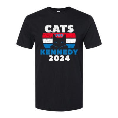 Cats For Kennedy 2024 Election Softstyle CVC T-Shirt